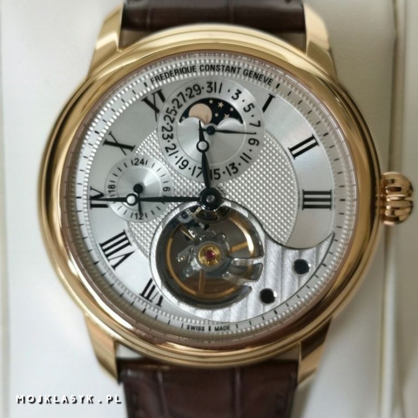 Frederique Constant - złoty zegarek 18 K